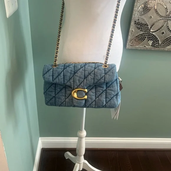 NWT Coach Quilted Denim Tabby 26 - Picture 5 of 16